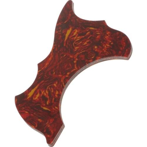 Red Tortoise Acoustic Guitar Pickguard Scratch Plate for 41 Inch Guitar Anti-Scratch Self-adhesive Pack of 10