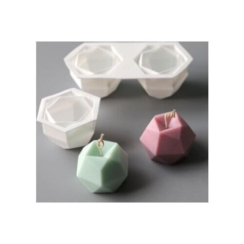 LOVE'N LV421J in stock geometric polygonal candle mold DIY creative handmade scented candle silicone mold resin art mold