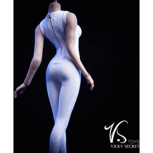 Mnotht 1/6 Female Figure Accessory Sexy Sleeveless Bodysuit Undercoat Jumpsuit for 12'' Action Figure Body Accessory 19XG38 Toy