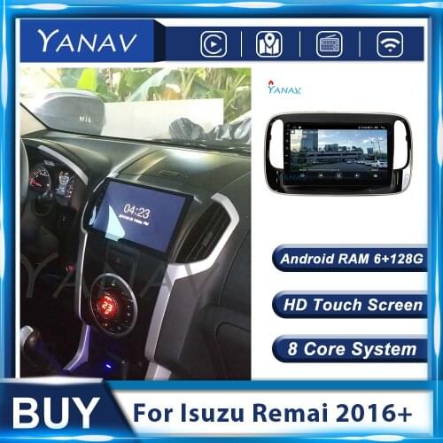 128G Android 2 Din Stereo Rreceiver Multimedia Player Car Radio For Isuzu Remai 2016+ Head Unit GPS Navigation Tap Recorder
