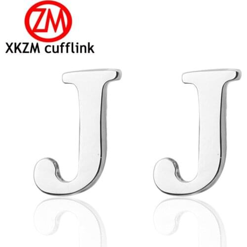 New Style Letter J Cufflinks for Mens Wedding Cufflinks Simple Shirt Cufflinks Male French high Cuff Links Suits Accessories