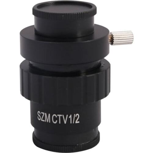 0.3X 0.5X C mount Lens Adapter SZMCTV 1/2 1/3 1X Adapter For Simul Focal Trinocular Stereo Microscope HDMI VGA USB Video Camera
