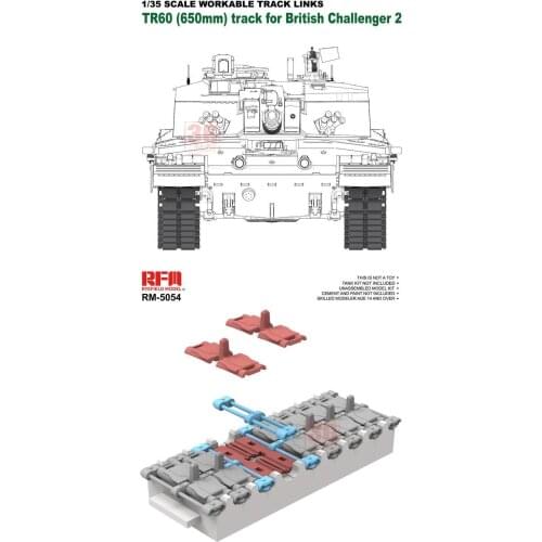 Ryefield RM-5054 1/35 workable track links tr60 track for british Challenger 2model kit