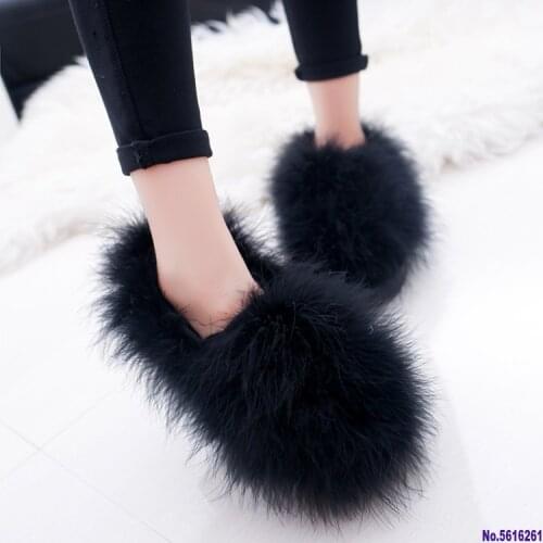 Cute Plush Winter Shoes Women Warm Peluche Ballet Flats 2020 Designer Furry Casual Shoes Woman Outdoor Loafers Zapatillas Mujer