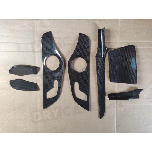 Car-styling Carbon Fiber Interior Dashboard Decoration Trim Cover for Mercedes Benz C class C205 Coupe 2 Door 2019 up