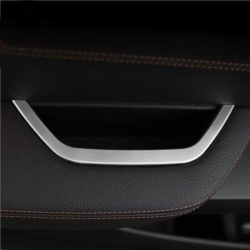 Car-styling Inner Drivers Door Armrest Storage Box Frame Cover Interior Gear Shift Trim stickers For BMW X3 F25 X4 Accessories
