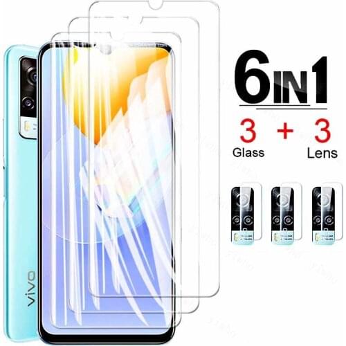Glass for Vivo Y52 5g Y31 Glass Tempered Glass Flim Protective Screen Protector for Vivo Y31 Camera Lens Glass Y51 Y50 Y11 Y17