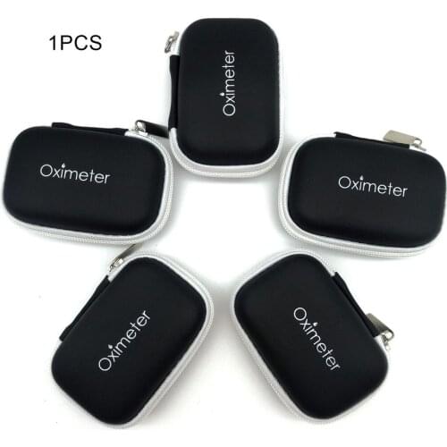 Eva Neutral Oximeter Storage Bag Protection Box Kit Monitor Bag Oximeter Cover Kit Bag Zipper Protection Bag for Finger Oximeter