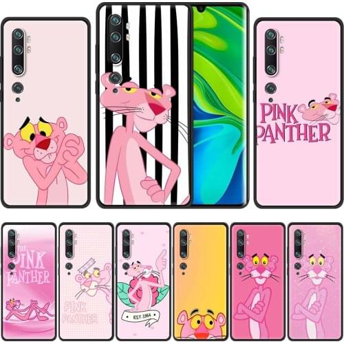 Cartoon Pink Panther Case For Xiaomi Mi Poco X3 NFC 10T Pro Note 10 Lite 9T 10S M3 11 CC9 CC9e A2 Shockproof Phone Cover Funda