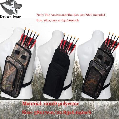 Outdoor Large carrying Archery Hunting Bag Archery Arrow Quiver Tube with Back Strap Archery Arrow Case Holder