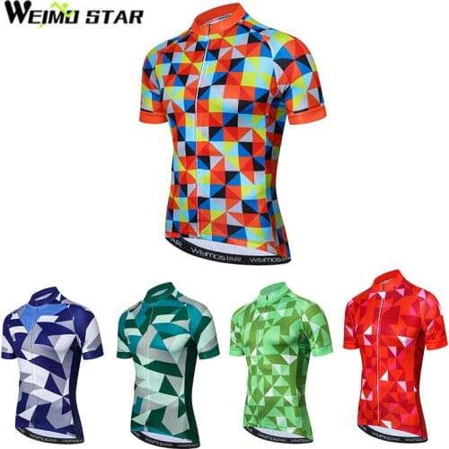 Weimostar Men Cycling Jersey Pro Team Bike Jerseys Racing roupa ciclismo Maillot Ciclismo Breathable Colorful Shirt Tops