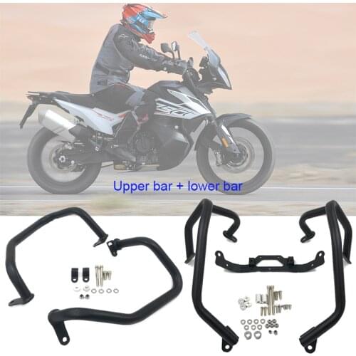 Motorcycle Engine Guard Crash Tank Bar Upper Lower Bumper Fairing Frame Protector For KTM 790 adventure R 790 R 2019 2020