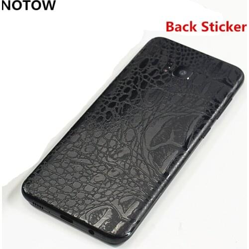 NOTOW Fashion Crocodile leather PVC Sticker Wrap Skin Mobile Back Paste Protective Film For Samsung GalaxyS8/S8plus