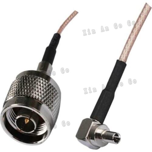 Factory sales RF Coaxial cable N to CRC9 connector N male to CRC9 male right angle Plug RG316 Pigtail cable 15cm free shipp