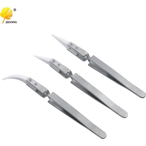 1pc Stainless Steel Eyelash Extension Tweezers Straight Curved Curler For Eyelash-false Clip Makeup Nail Art Tools