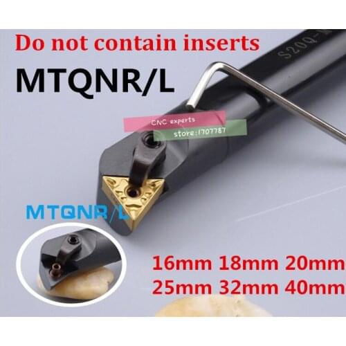 1PCS S16Q-MTQNR16 S18Q-MTQNR16 S20R-MTQNR16 S25S-MTQNR16 S32T-MTQNR16 S40T-MTQNR16 MTQNL16 16mm-40mm CNC Internal Turning tools