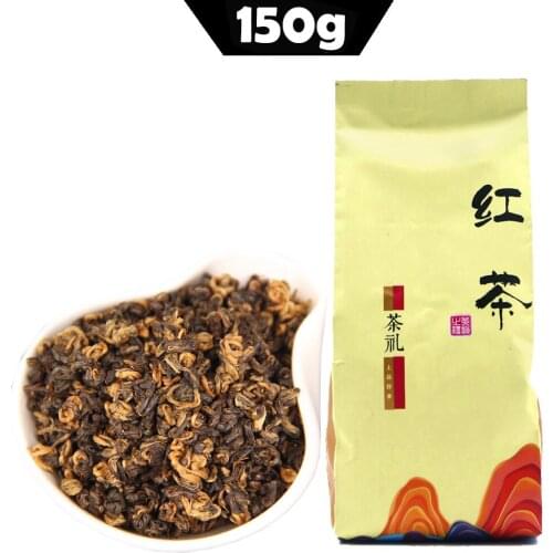 2021 Yunnan One Bud and One Leaf Dianhong Red Spiral Black Chinese Tea Red Tea 150g