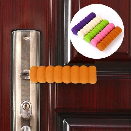 3PCS Soft Elastic Door Handle Foam Cover Doorknob Guard Protector Anti-collision Door Stopper Safety Baby Children Protection