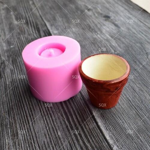 3D Flowerpot Silicone Mold Fondant Cake Decorating Tools Soap Mold Cake Mold Kitchen Accessories SQ17195