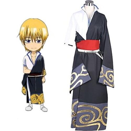 Anime Gintama Cosplay Costumes Sakata Gintoki Cosplay Costume Kimono Halloween Carnival Party Silver Soul Cosplay Costume