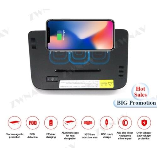 QI Car Wireless Charger Quick Charge For KIA Sportage R 2017-2018 for Iphone Pro for Huawei P30 P40 Infrared Sensor Phone Holder