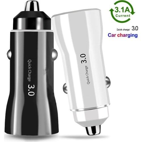18W Car Charger Dual USB For iPhone 11 Pro 6 7 8 Plus For Huawei Samsung Xiaomi Redmi Fast Charging Mobile iPhone Charge Adapter