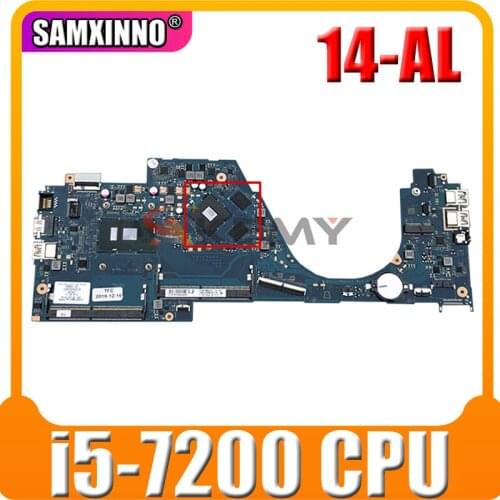 For HP 14-AL Series Laptop Motherboard DAG31AMB6D0 With SR2ZU i5-7200 CPU 903707-601 903707-001 DDR4 MB 100% Tested Fast Ship