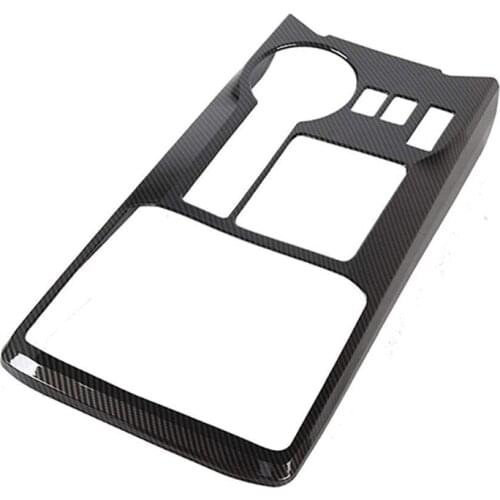 For Toyota 4Runner 2010-2021 Car Carbon Fiber Gear Shift Panel Cup Holder Frame Decoration Cover Trim Accessories,1Pc