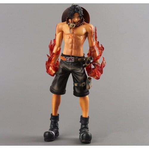 Anime One Piece Fire Fist Ace - Portgas D Ace Boxed PVC Action Figure Collection Model Toy Gift 26CM