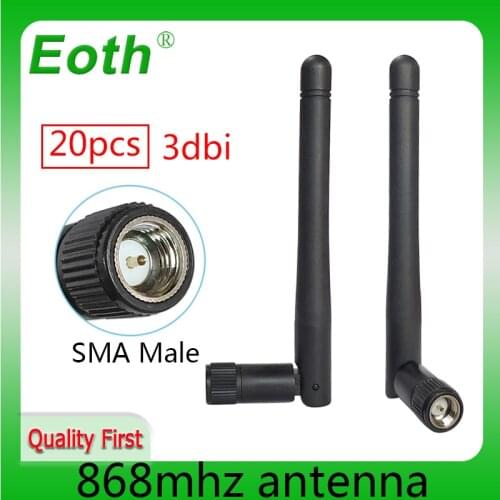 868MHz antenna 3dbi SMA Male Connector 915MHZ Wholesale 20pcsGSM Antenna 868 MHz 915 MHz antena gsm white small antenne Lorawan