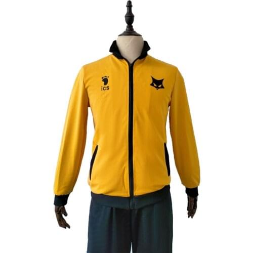 Haikyuu!! MSBY Black Jackals 3D Printing Fall Winter Baseball Jacket Stand collar jacket Men/Women Hip Hop Jacket Zipper