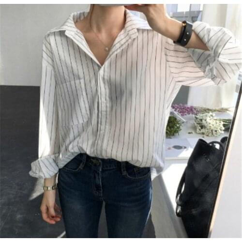 Женские рубашки в полоску Haoduoyi China At AliExpress