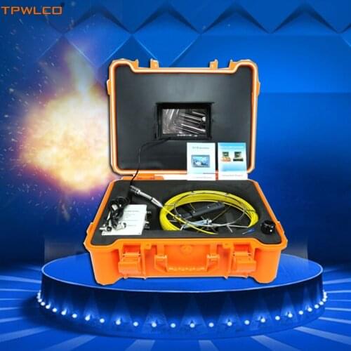 7inch 20m 23mm Pipeline Tube Video CCTV Camera System 8GB SD Card With DVR Function Sewer Camera Inspection Equipment