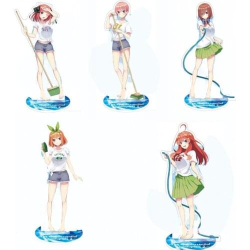 Anime The Quintessential Quintuplets Nakano Ichika Miku Acrylic Stand Figure Model Plate Cosplay Decor House Cleaning Series