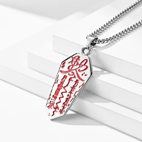 Chinese Style Taoist Taoism Tai Chi Bagua Pendant Male Letters Pendant Necklace For Men Boyfriend Stainless Steel Talisman Neck