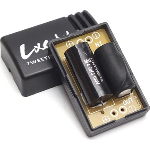 2PCS 1 Way 60W Tweeter 2.8KHz Speaker Frequency Divider Circuits Car 1-Unit Treble Automotive Hifi Audio Crossover Filters