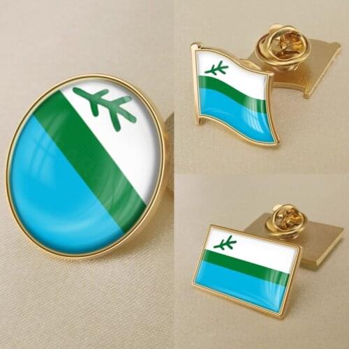 Labrador of Canada Flag National Emblem Brooch Badges Lapel Pins