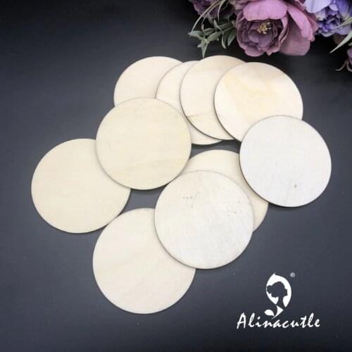 Natural laser Wood Chips Embellishments Scrapbooking Crafts Handmade card Art Album Alinacraft