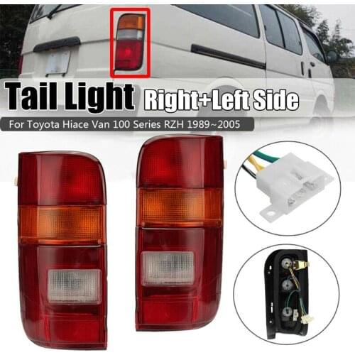 Pair LED Tail Rear Light Left and Right Brake Stop Lights Lamp Taillight for Toyota Hiace Van 100 Series RZH 1989-2005