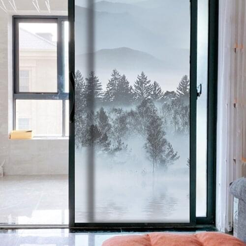 Cloudy frosted glass sticker window privacy glass bathroom sliding door sticker anti-peep electrostatic film window paper