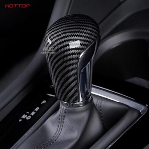 For Mazda 3 Axela 2020 Gear Shift Shifter Knob Cove Carbon Fiber