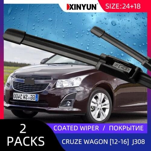 Coated wiper Front Wiper Blades For Chevrolet - Cruze Station Wagon (J308) [2012-2016] Windshield Windscreen 24"18"