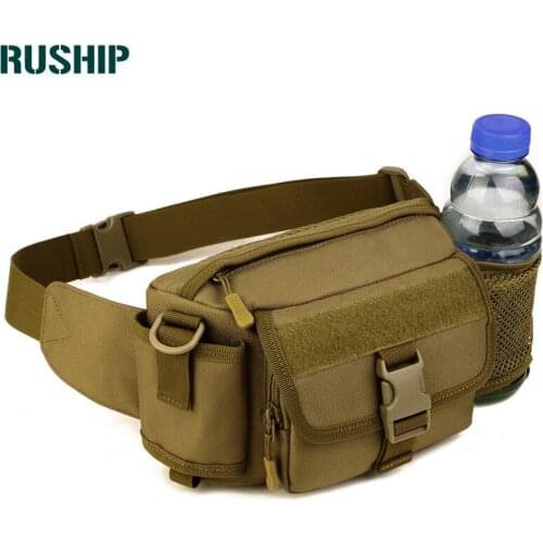 Tactics Military Men Belt Bag Waterproof Nylon Sports Men EDC Waist Pack Hunting Camouflage Messenger Shoulder Bag Outdoor bag