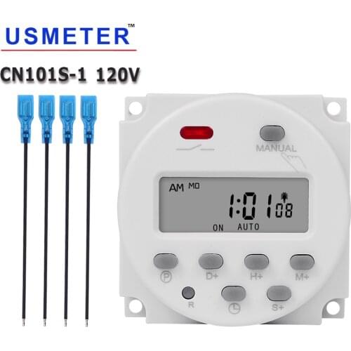 CN101S Economic Second Interval 16A 3600W 7 Days Weekly Programmable Digital Time Relay Timer Switch 110V AC Timer Mini Oven