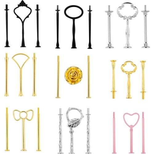 Three-Layer Fruit Tray Alloy Holder Cake Plate Holder for DIY Resin Tray Coaster Mold Kits Table Home Jewerly Decoration Tools