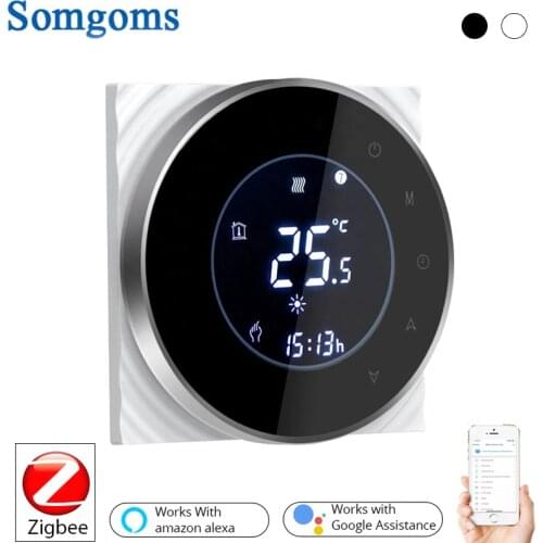 ZigBee Smart Thermostat Temperature Controller Hub Required Water/Electric floor Heating Water/Gas Boiler with Alexa Google Home