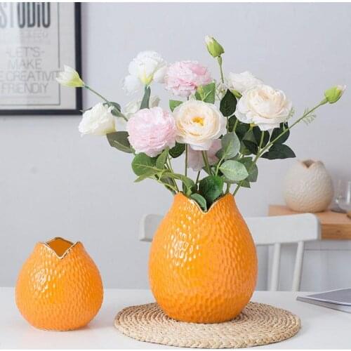 Flower vase flower ornaments iving room TV cabinet Desktop Accessories vase ceramic vase nordic vases for flowers vase gold