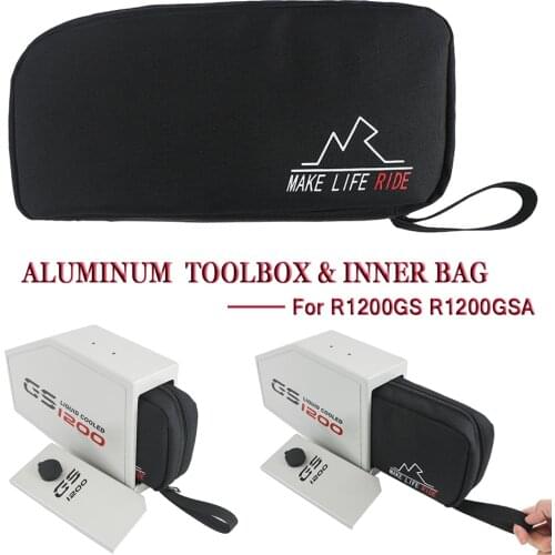 For BMW R1200GS R1200 GS R 1200 GS LC ADV /Adventure 2013 2014 2015-2019 Decorative Aluminum Box Toolbox For Left Side Bracket
