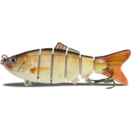 10cm 20g Knotty Lure Fishing Bait with Hook Fish Lures Fake Bait Freshwater Hard 6 Sections Sea Fishing Lures Bait Fishing 2021