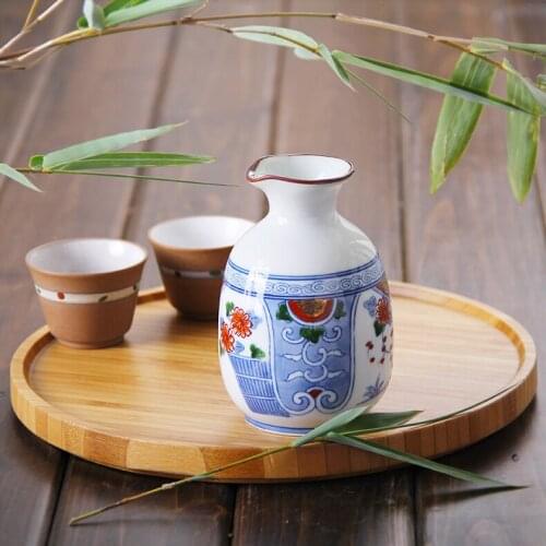 Japan Imported New Arrival Hip Flask For Alcohol Classic Ceramic Mini Drinkware Wine Bottle Porcelain 300ML Creative Zakka Style